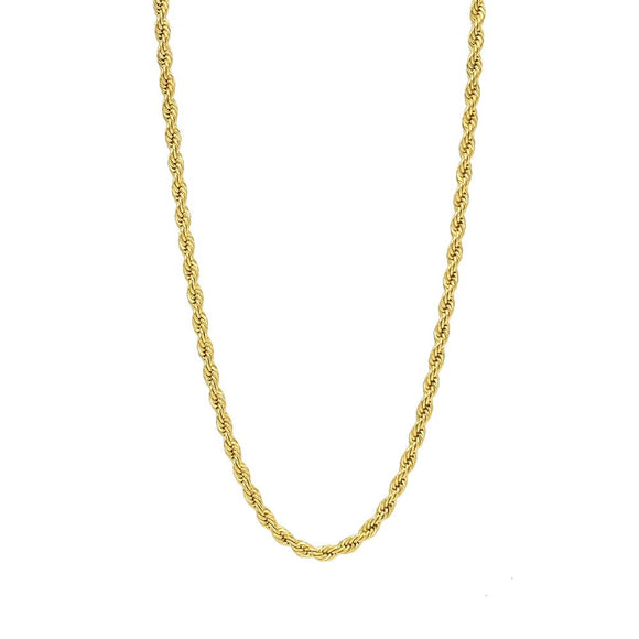 Stainless Steel Rope Chain 4mm Width
