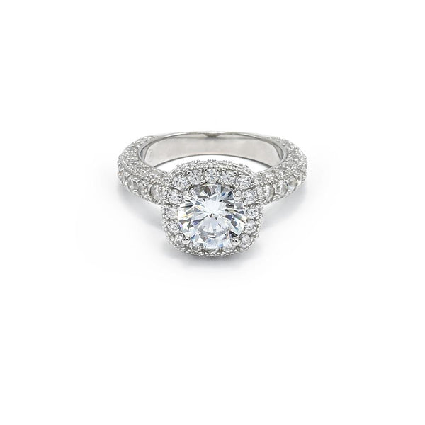 STRW-466, Women 925 Sterling Silver Engagement Ring
